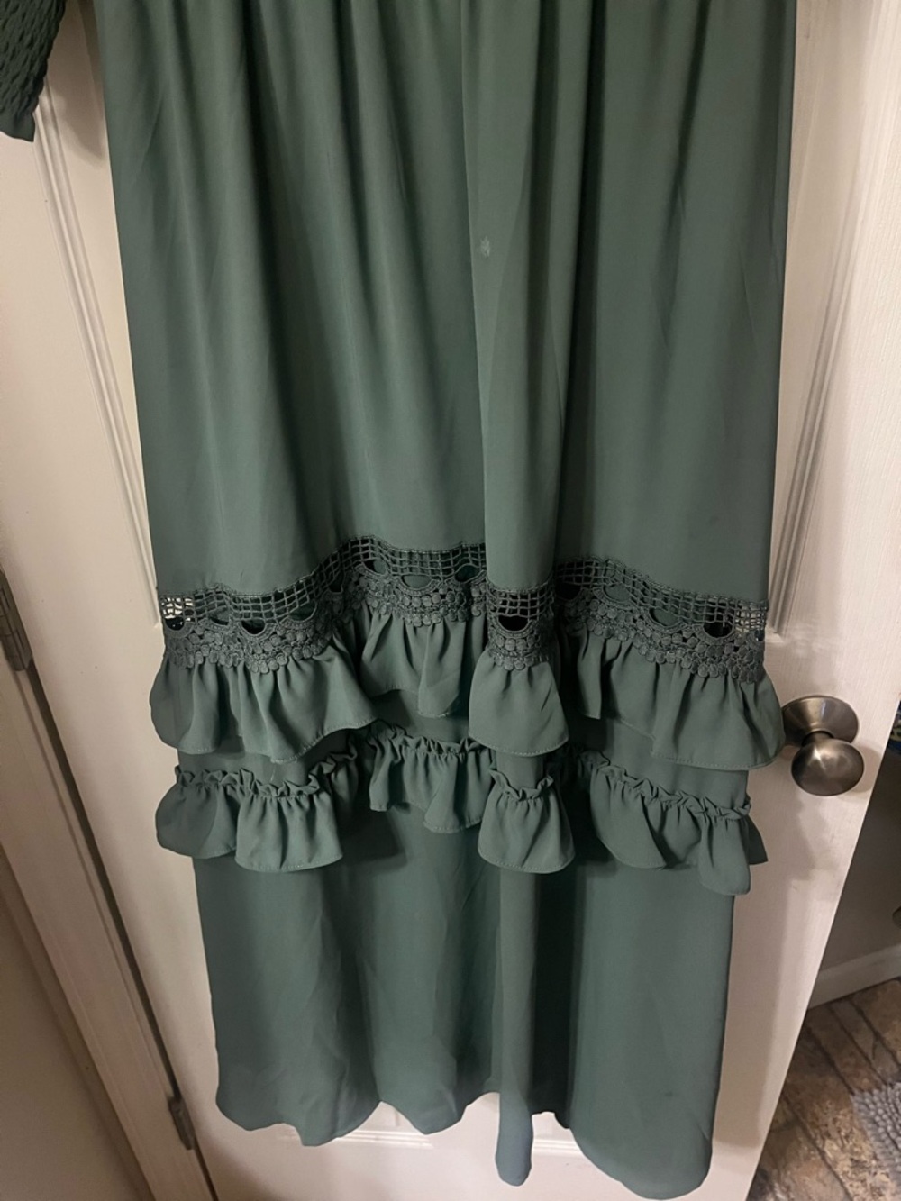 Baltic Born Sage Green Lace-Trim Blouse - Picture 3 of 4
